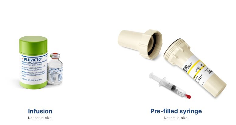 PLUVICTO infusion vial and pre-filled syringe